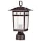 Nuvo Cove Neck Outdoor Small Post Lantern 1 Light Rustic Bronze 60/5955 - alternate 3
